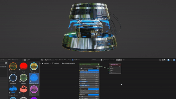 Hologram Shaders Pack