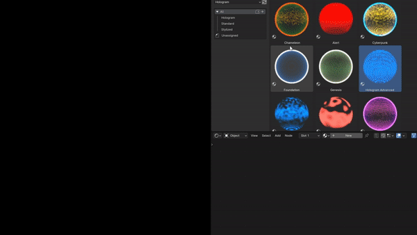 Hologram Shaders Pack